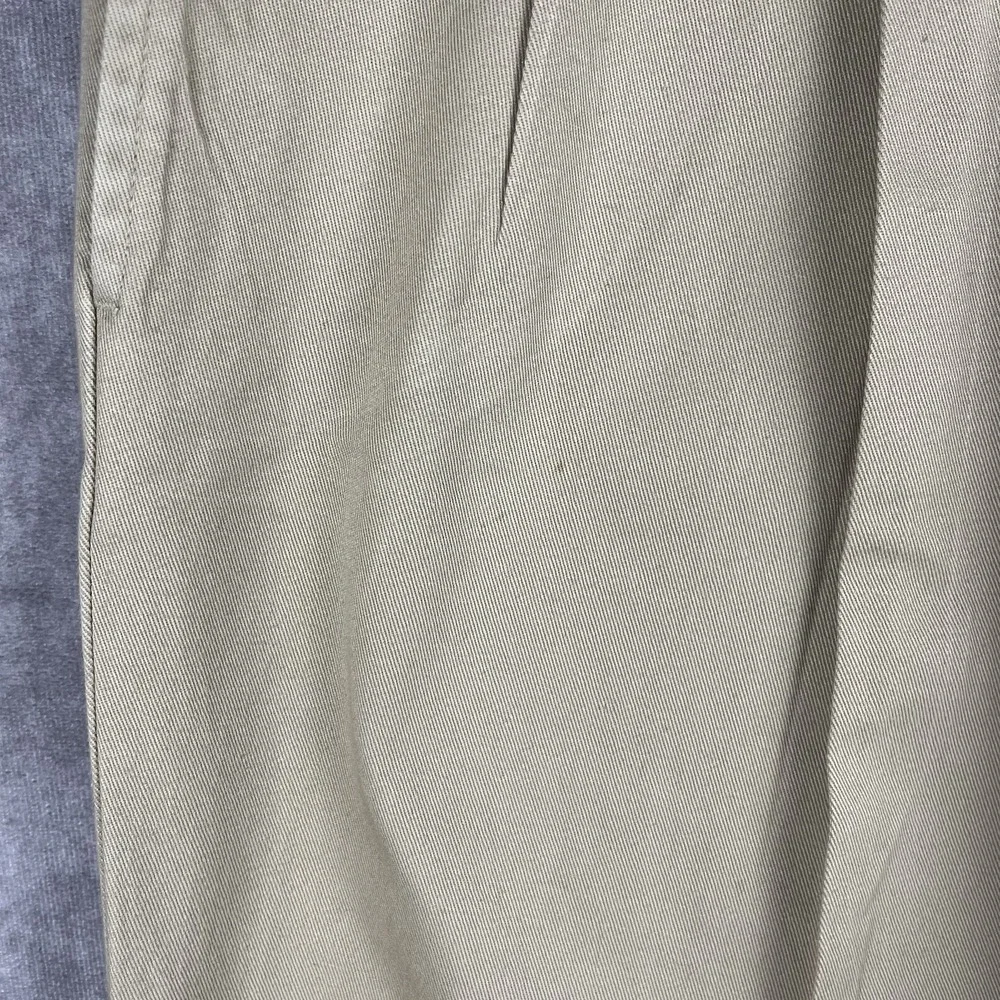 Vtg Polo Ralph Lauren Hammond Chino Pant Men 38x32.5 Khaki Pleated Cuffed Cotton